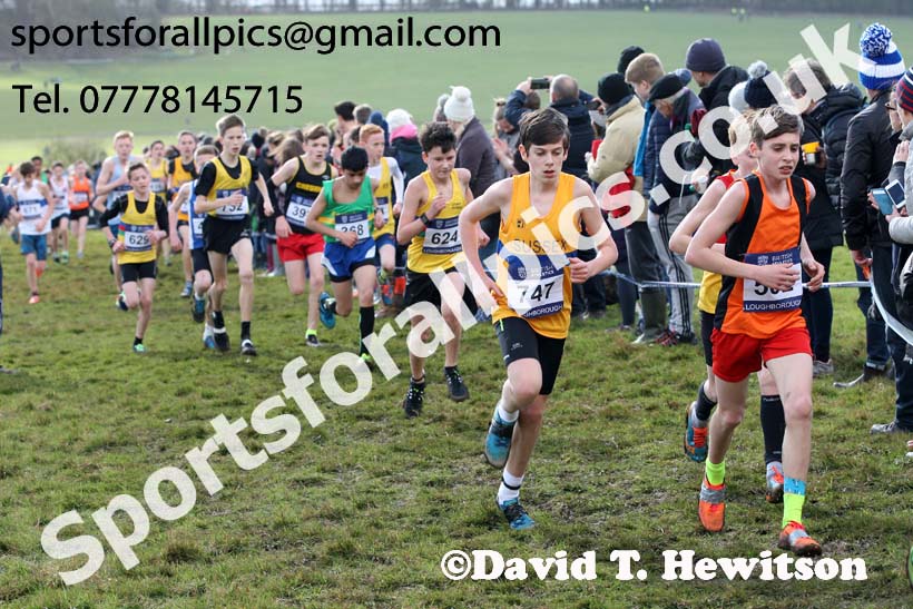 Boys under-13s 2019 British Athletics Inter Counties Cross Country, Prestwood Hall, Loughborough. Photo:  David T. Hewitson/Sports for All Pics